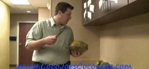 Open up a coconut in three different ways
