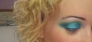 Create a Aquarius inspired eye makeup look