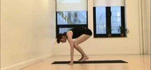 Practice a yoga arm balance sequence