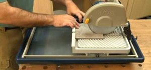 Use a wet saw to cut tile