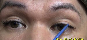 Conceal knots on false eyelashes