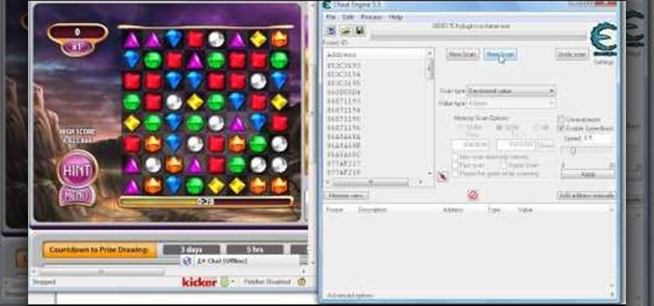How To Hack Bejeweled Blitz On Facebook With Cheat Engine 5 5 10