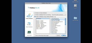 Create databases from templates with FileMaker Pro 10