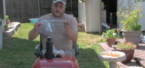 Solar cook with a stainless steel water bottle