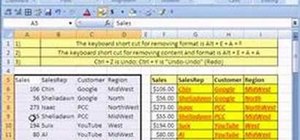 Clear formatting from a cell in Microsoft Excel