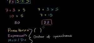 Solve equations with the order of operations