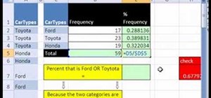 Calculate proportions and percentages in Excel