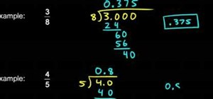 Express fractions as decimals