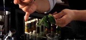 Mix a classic Cuban mojito cocktail