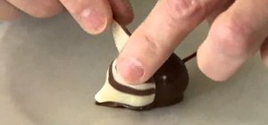 Make Hershey's Kisses candy mice for Christmas
