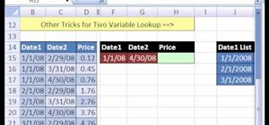 Do a two-variable lookup given duplicates in MS Excel