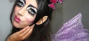 Create a whimsical fairy makeup look for Halloween