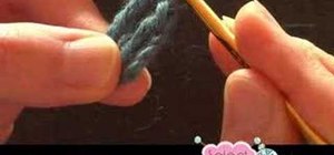 Crochet a treble crochet stitch