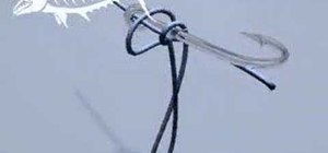 Tie a common snell fishing knot