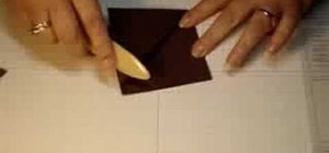 Make a triangle tri-fold greeting card