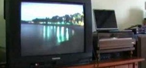 Connect your laptop to an older version television set