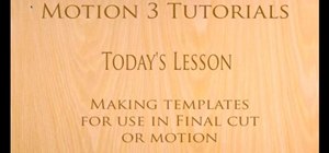 Create and use templates in Motion and Final Cut Pro