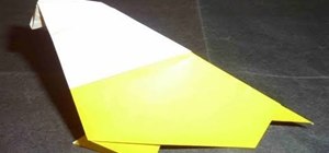 Make a cute 3D origami bird for beginners