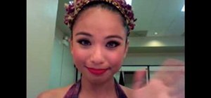 Apply ballet stage makeup