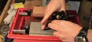Sharpen a bench plane iron with waterstones