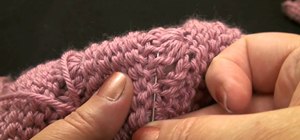 Sew in the tails of a crochet project