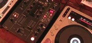 Use the fader start on a DJ mixer