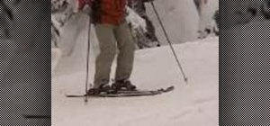 Turn with balance when skiing