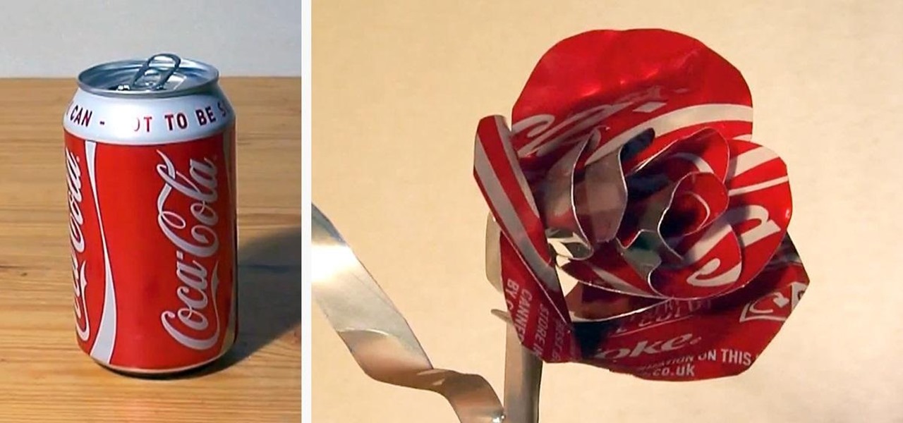 Make a Coca-Cola Can Rose for Valentine's Day