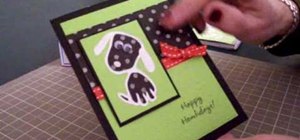 Make a Christmas card using Cricut Paper Pups