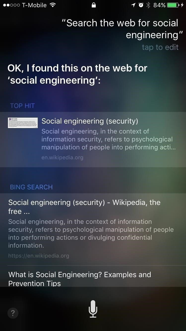 A Siri 'Feature' Makes Personal Information Accessible from a Locked iPhone