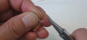 Do a center-drilled single-end wire-wrap for jewelry