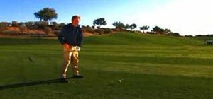 Drive a golf ball with proper form
