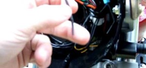 Install aftermarket turn signals on a Honda motorcycle