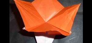 Origami an Ajisai flower or hydrangea