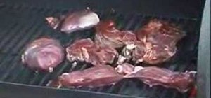 Cook kangaroo meat as steaks on a grill