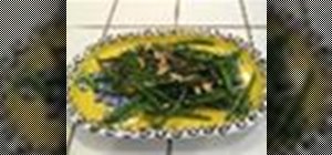 Cook green beans with lemon juice