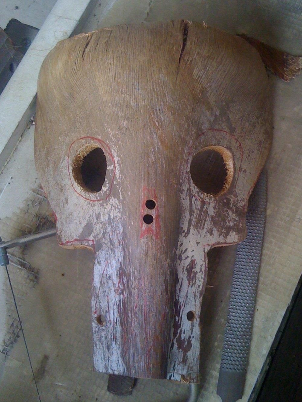 Yard Waste = Free Halloween Costume: How to Make Creepy Masks from Fallen Palm Tree Fronds
