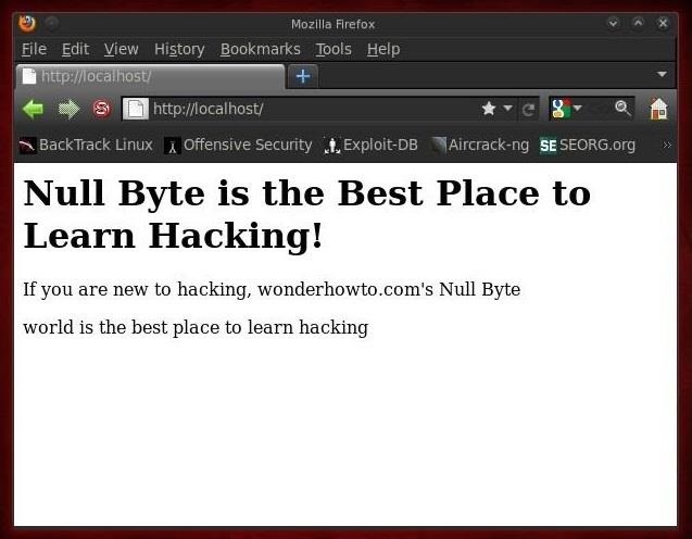 Hack Like a Pro: Linux Basics for the Aspiring Hacker, Part 11 (Apache Web Servers)