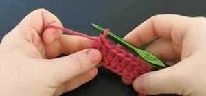 Crochet a double crochet base chain