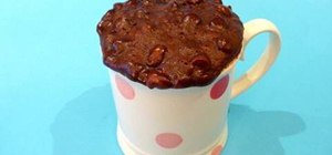 Make 5-Minute chocolate mug cake in the microwave