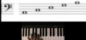 Teach the bass clef spaces on the piano