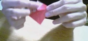 Fold an origami rose, step by step