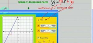 Identify a linear relation's slope & y intercept