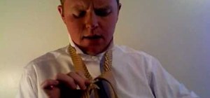Tie a quick-and-easy half Windsor knot