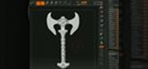 Sculpt a battle axe in Zbrush 3.0