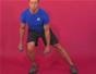 Exercise with the dumbbell side split squat