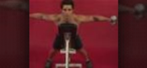 Exercise with incline reverse dumbbell fly on bench