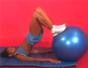 Exercise with the bridge & leg curl on stability ball