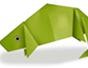 Origami a chameleon Japanese style
