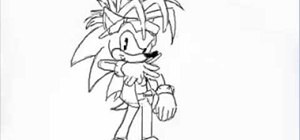 Draw Manic the Hedgehog